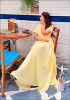Butter Yellow Breeze Maxi Dress - The Golden Bloom, Thoughtfully Made.