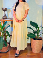 Butter Yellow Breeze Maxi Dress - The Golden Bloom, Thoughtfully Made.