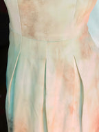 Aqua Sage Chiffon Midi Dress