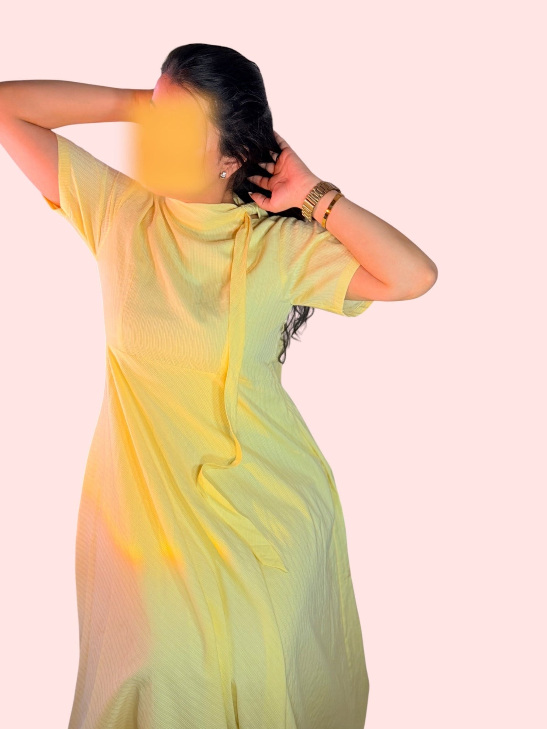 Butter Yellow Breeze Maxi Dress - The Golden Bloom, Thoughtfully Made.