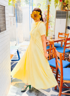 Butter Yellow Breeze Maxi Dress - The Golden Bloom, Thoughtfully Made.