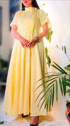 Butter Yellow Breeze Maxi Dress - The Golden Bloom, Thoughtfully Made.