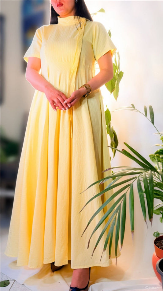 Butter Yellow Breeze Maxi Dress - The Golden Bloom, Thoughtfully Made.