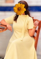 Butter Yellow Breeze Maxi Dress - The Golden Bloom, Thoughtfully Made.