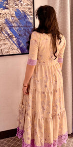 Lavender Meadow Floral Maxi Dress – Where Elegance Meets Bloom.