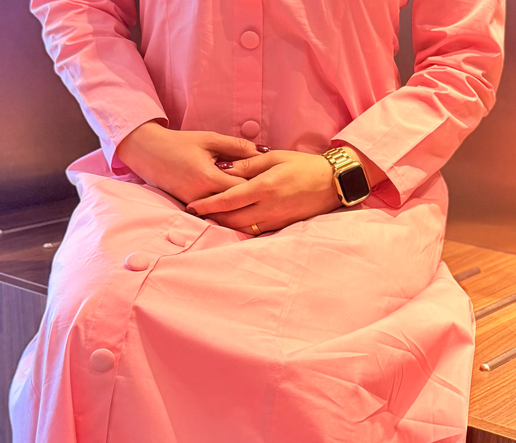 Dusty Pink Premium Cotton Maxi Dress – Effortless Grace, Thoughtfully Made.