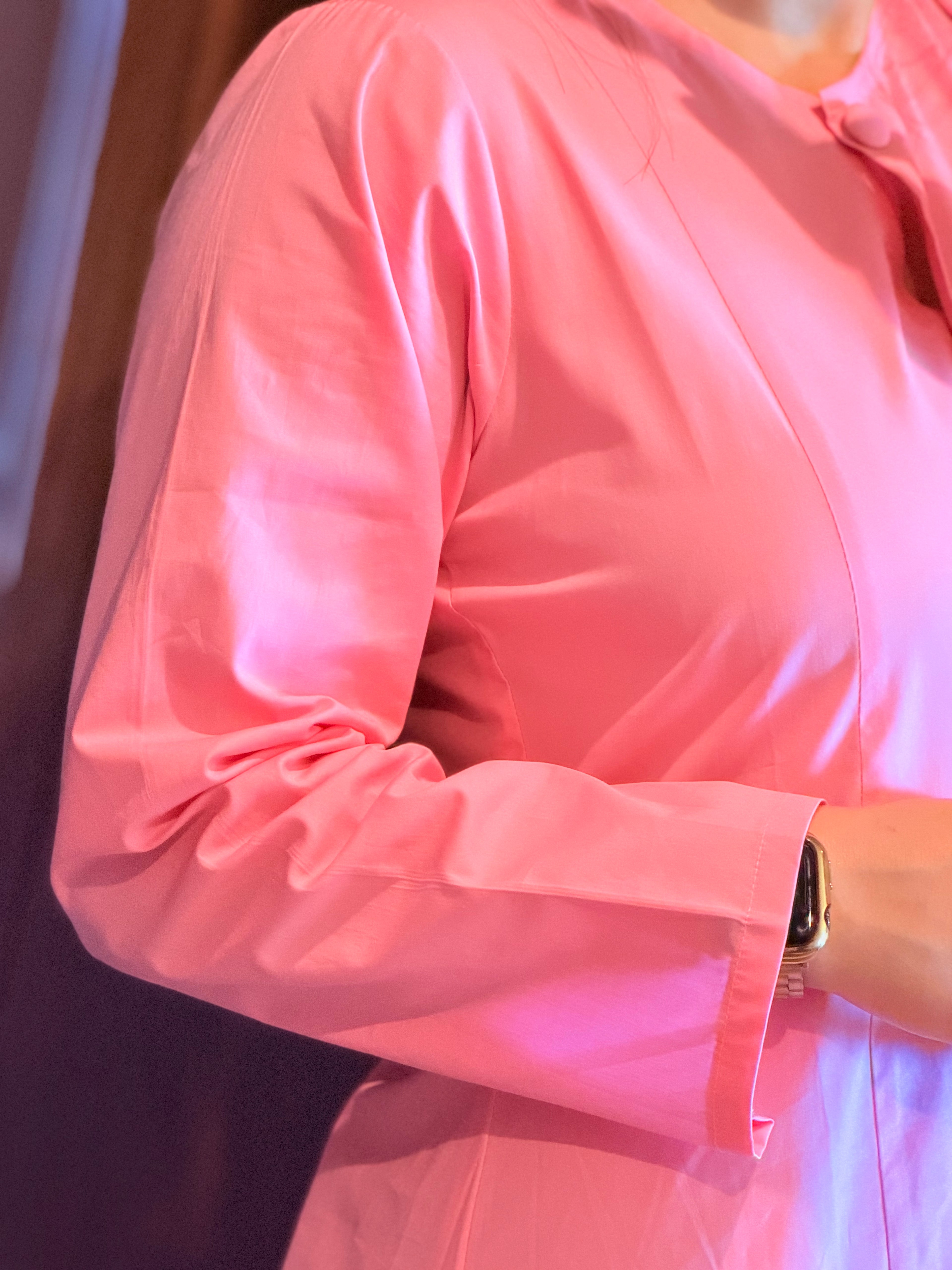 Dusty Pink Premium Cotton Maxi Dress – Effortless Grace, Thoughtfully Made.