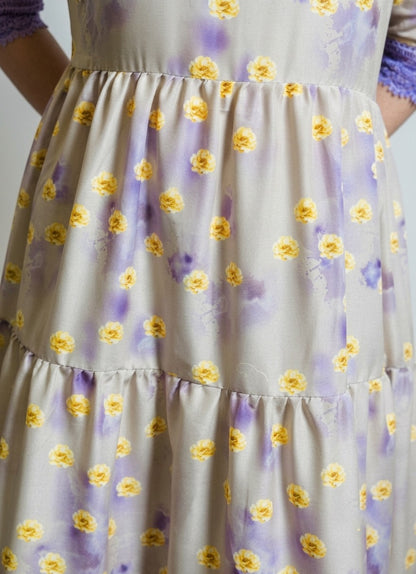 Lavender Meadow Floral Maxi Dress