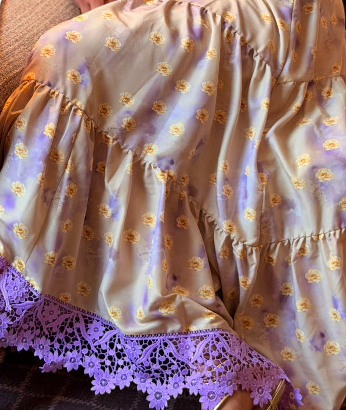 Lavender Meadow Floral Maxi Dress – Where Elegance Meets Bloom.