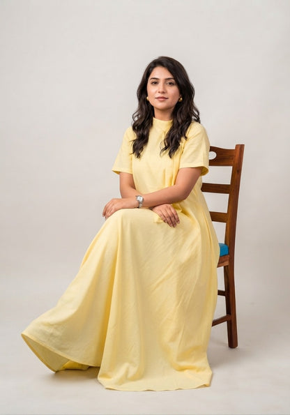 Butter Yellow Breeze Maxi Dress