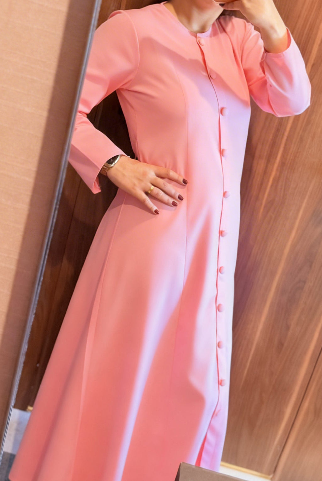 Dusty Pink Premium Cotton Maxi Dress – Effortless Grace, Thoughtfully Made.