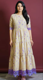 Lavender Meadow Floral Maxi Dress – Where Elegance Meets Bloom.