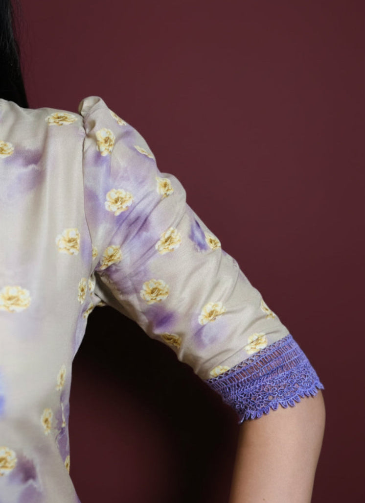 Lavender Meadow Floral Maxi Dress – Where Elegance Meets Bloom.