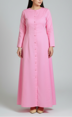 Dusty Pink Premium Cotton Maxi Dress – Effortless Grace, Thoughtfully Made.